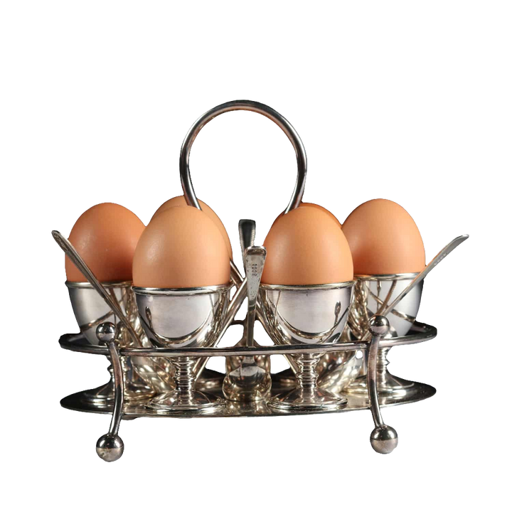 Hukin & Heath Silver Plate 6 Egg Cruet