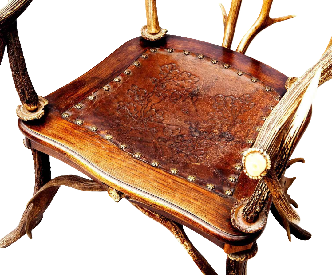 Victorian Black Forest Antler Armchair