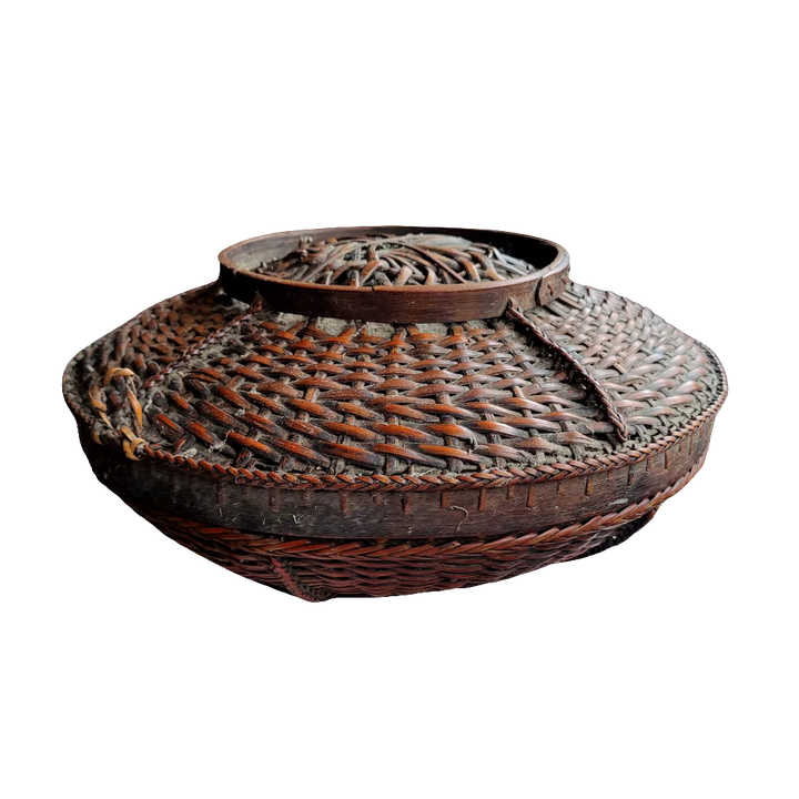 IFUGAO, PHILIPPINE BAMBOO RATTAN BOX / BOWLS II