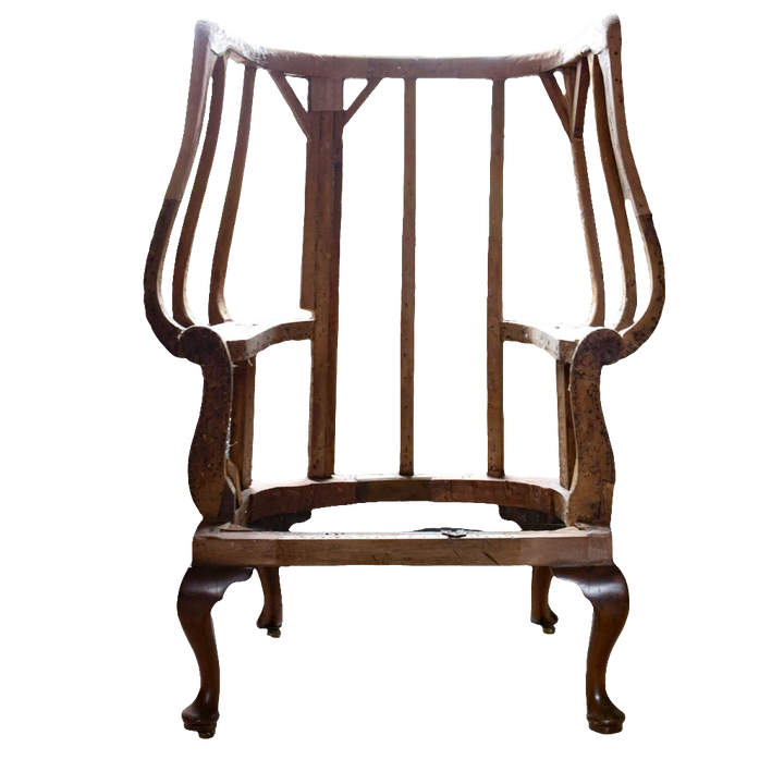 Early Georgian Wing Chair Frame