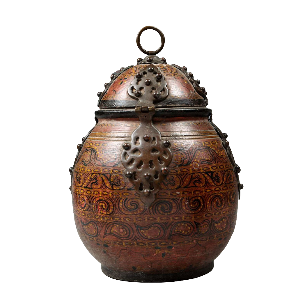 Rajasthani Wooden Jar and Cover