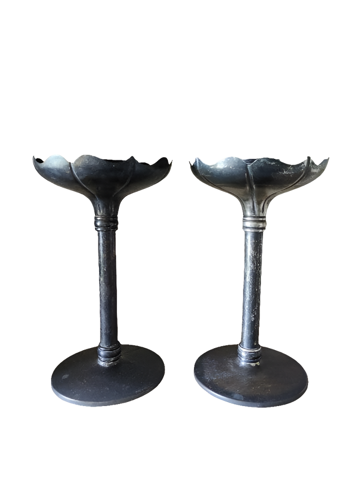 Pair Silver Plated Candlesticks