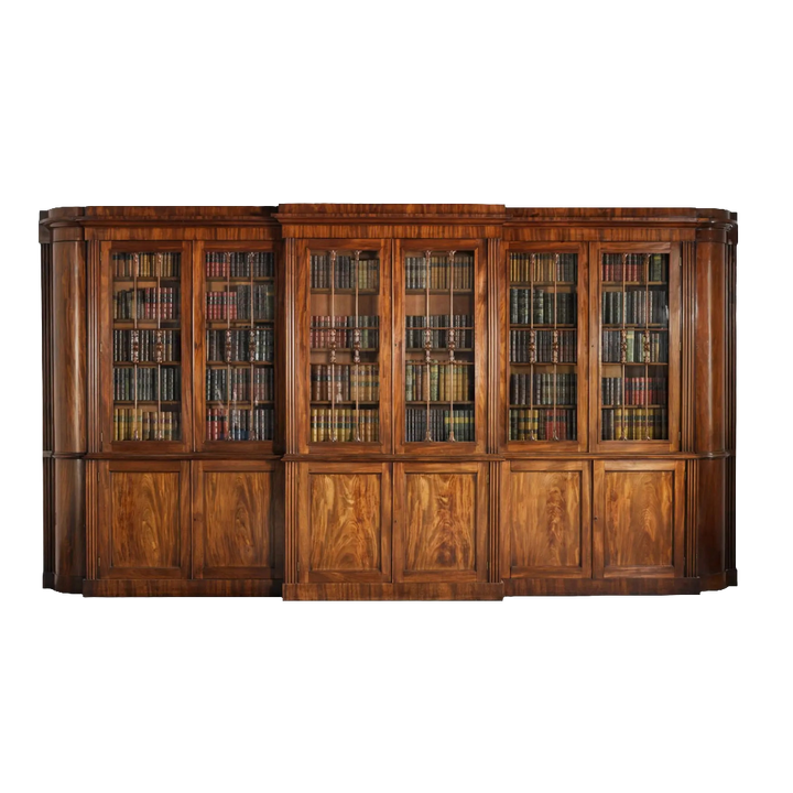 The Duchy of Lancaster’s Regency Mahogany Breakfront Bookcase