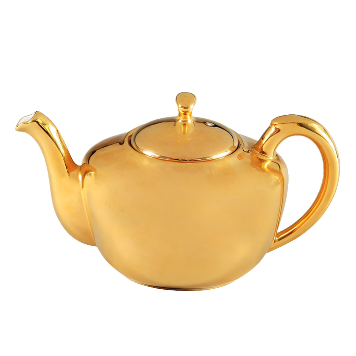 Royal Worcester 1970’s Porcelain Gold Lustre Teapot