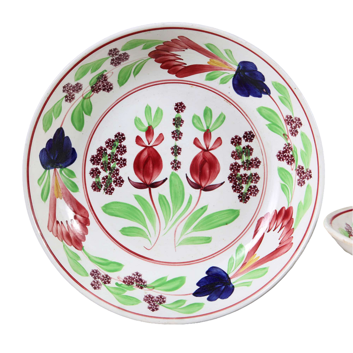 Set of Six Boerenbont Plates | Societe de Ceramique