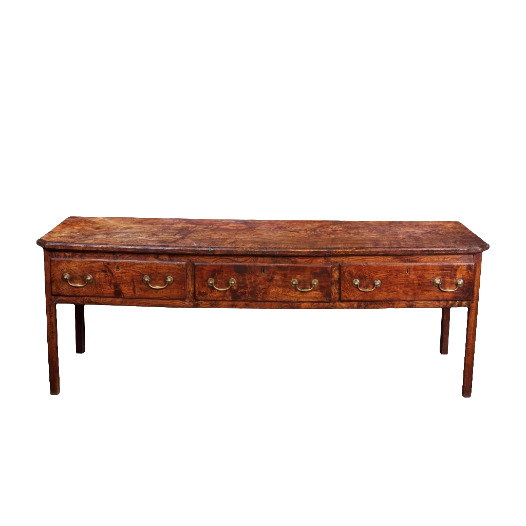 Magnificent Welsh Elm Open Dresser Base
