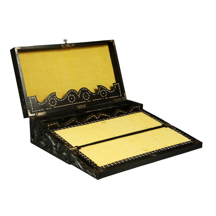Anglo Ceylonese Ebony Box / Writing Slope