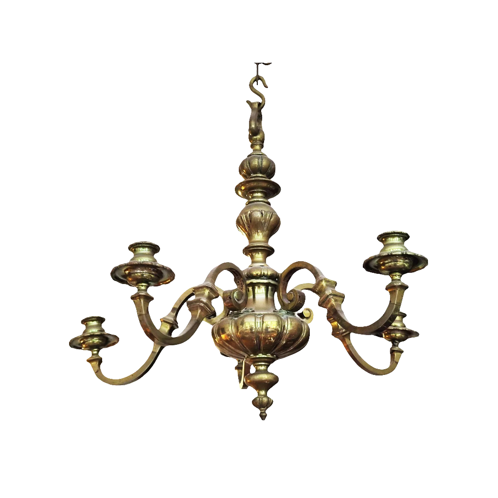 Five Branch Dutch Chandelier