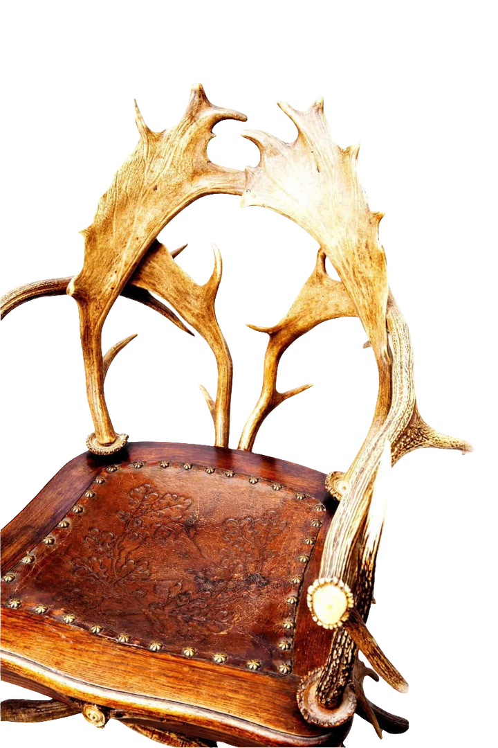 Victorian Black Forest Antler Armchair