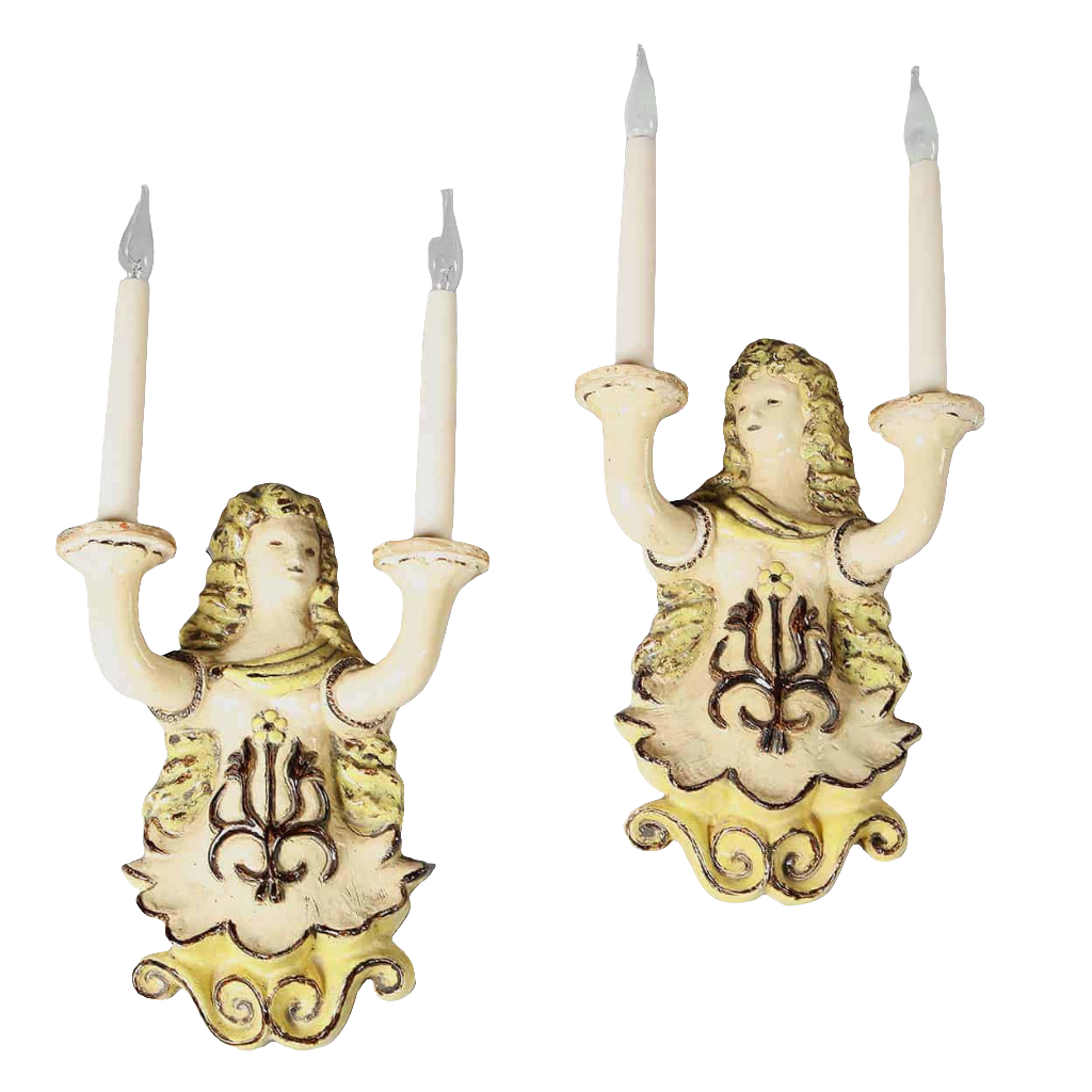 Pair Vallauris Ceramic Wall Lights