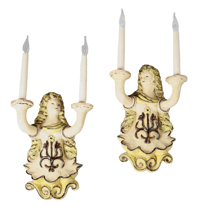 Pair Vallauris Ceramic Wall Lights