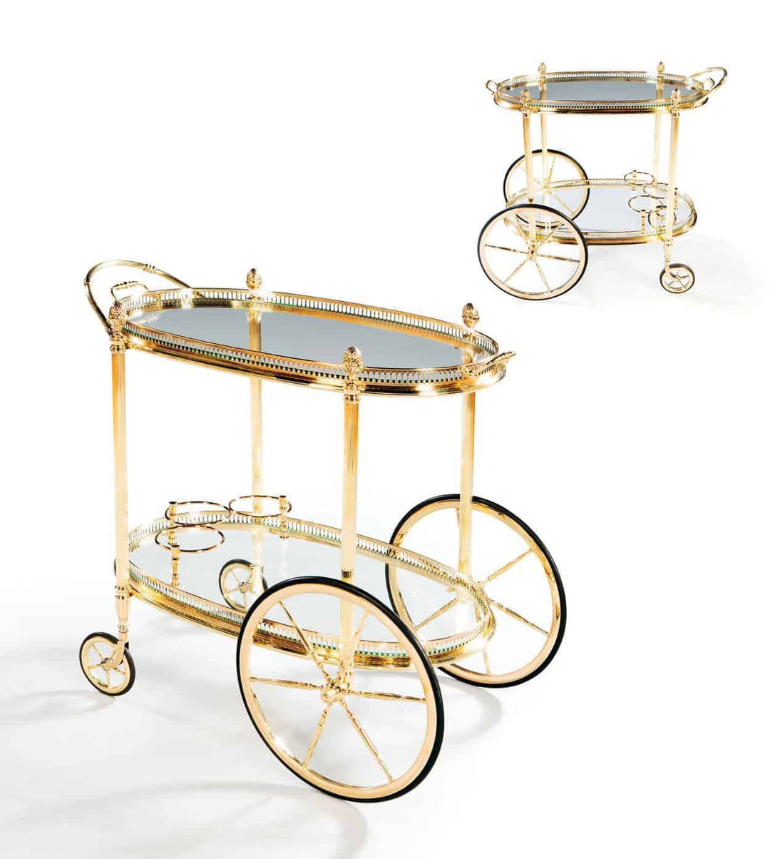 A Mid Century Maison Jansen Bar Cart Drinks Trolley