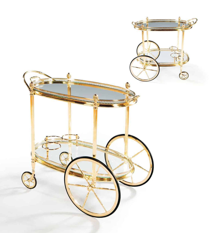 A Mid Century Maison Jansen Bar Cart Drinks Trolley