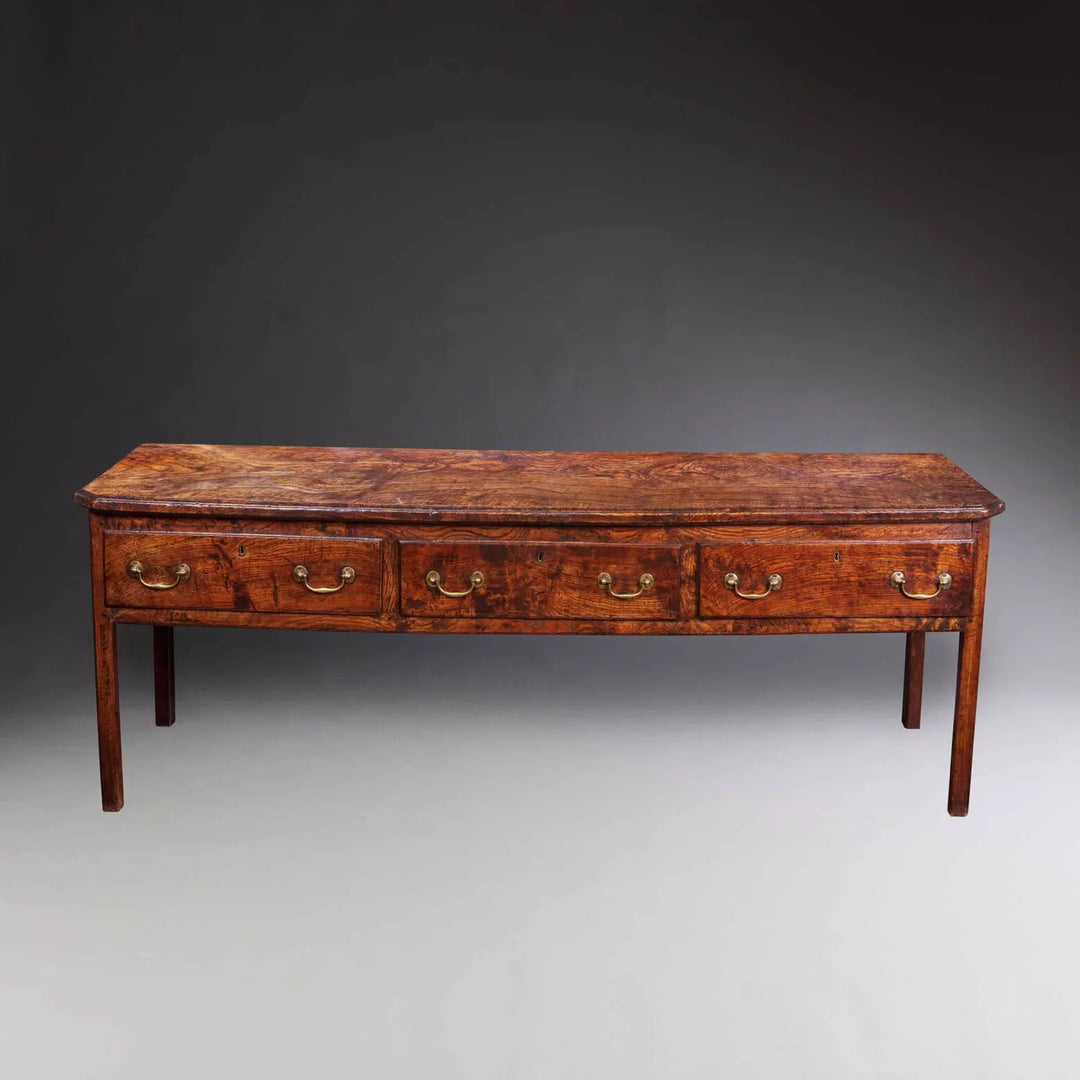 Magnificent Welsh Elm Open Dresser Base