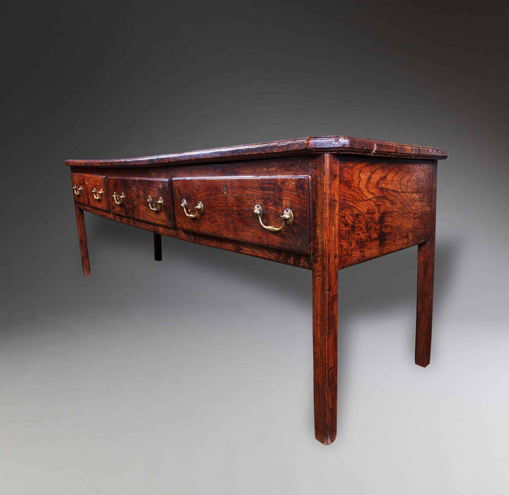 Magnificent Welsh Elm Open Dresser Base