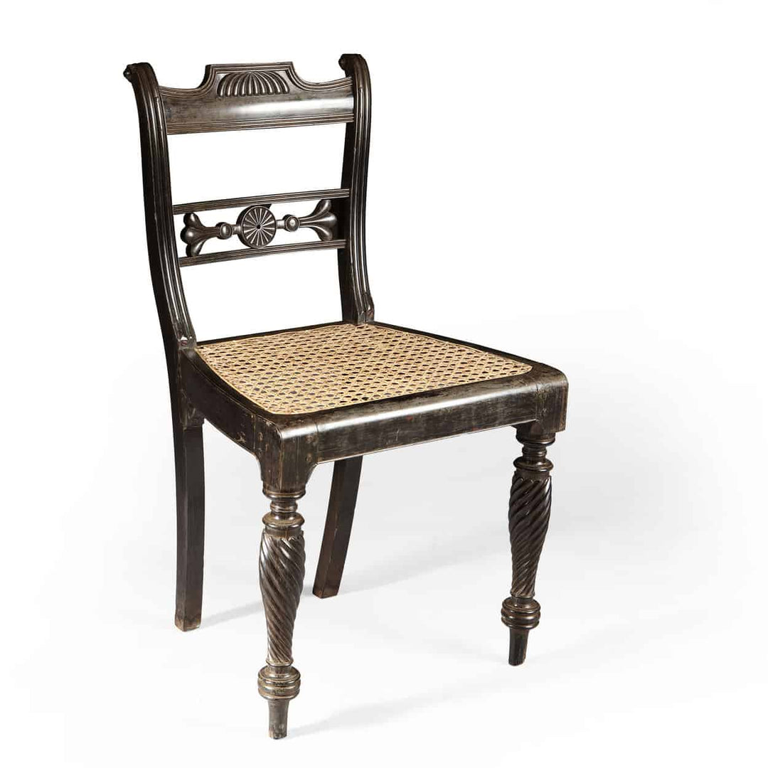 Indian Solid Ebony Side Chair