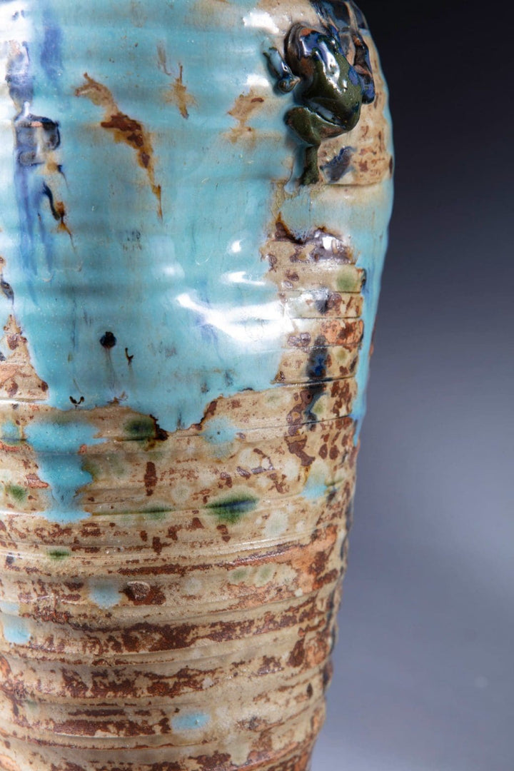 A pair of late Edo Japanese vases now as lamps