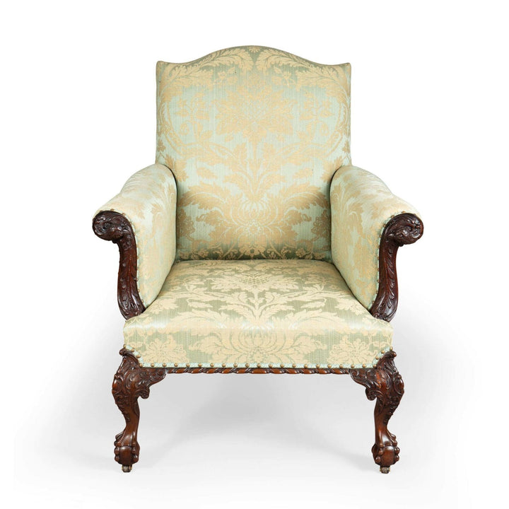 A pair of magnificent 19th Century library chairs