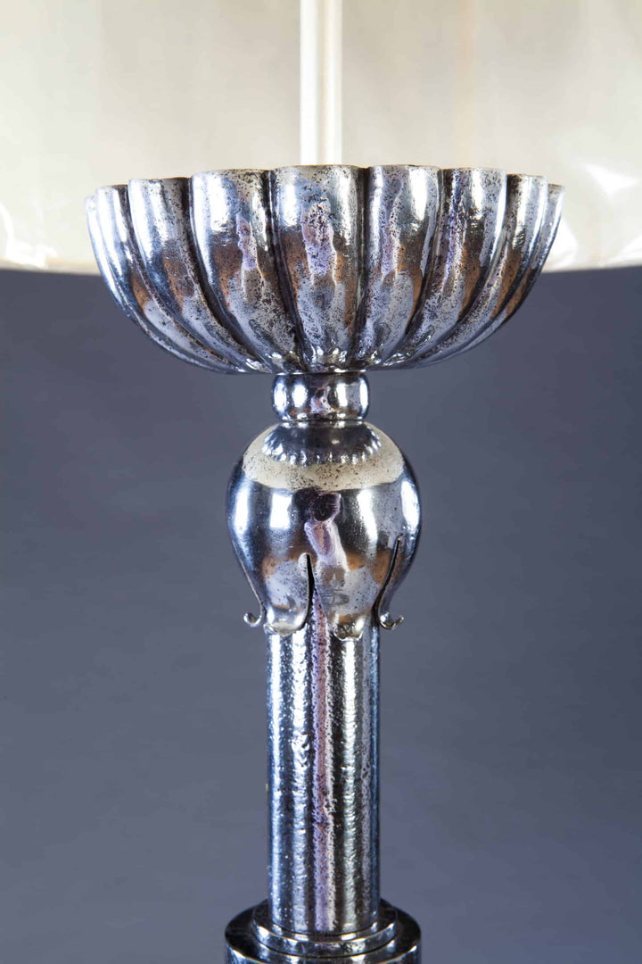 Steel Lampstand Attributed To Gilbert Poillerat
