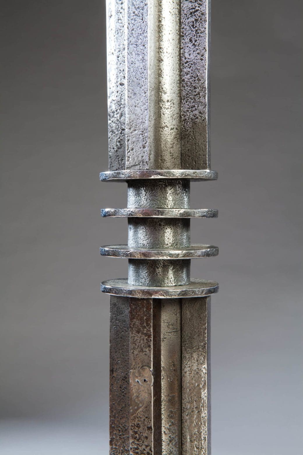 Steel Lampstand Attributed To Gilbert Poillerat