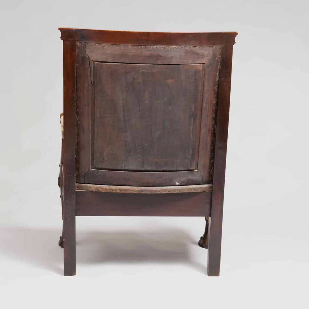 Solid Walnut English Armchair | 19th Century