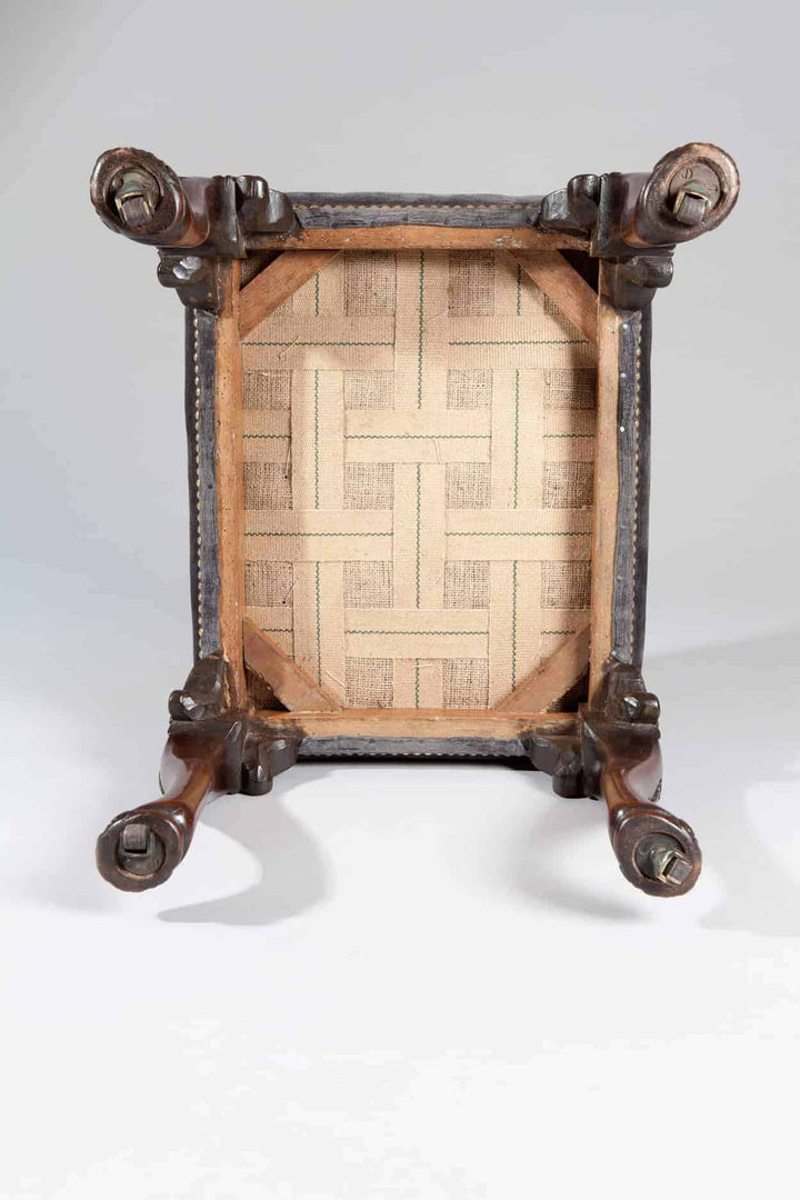 Early 18th Century George II Walnut Stool