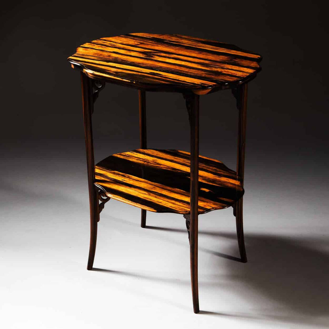 Japanese Persimmon Wood Folding Campaign Table