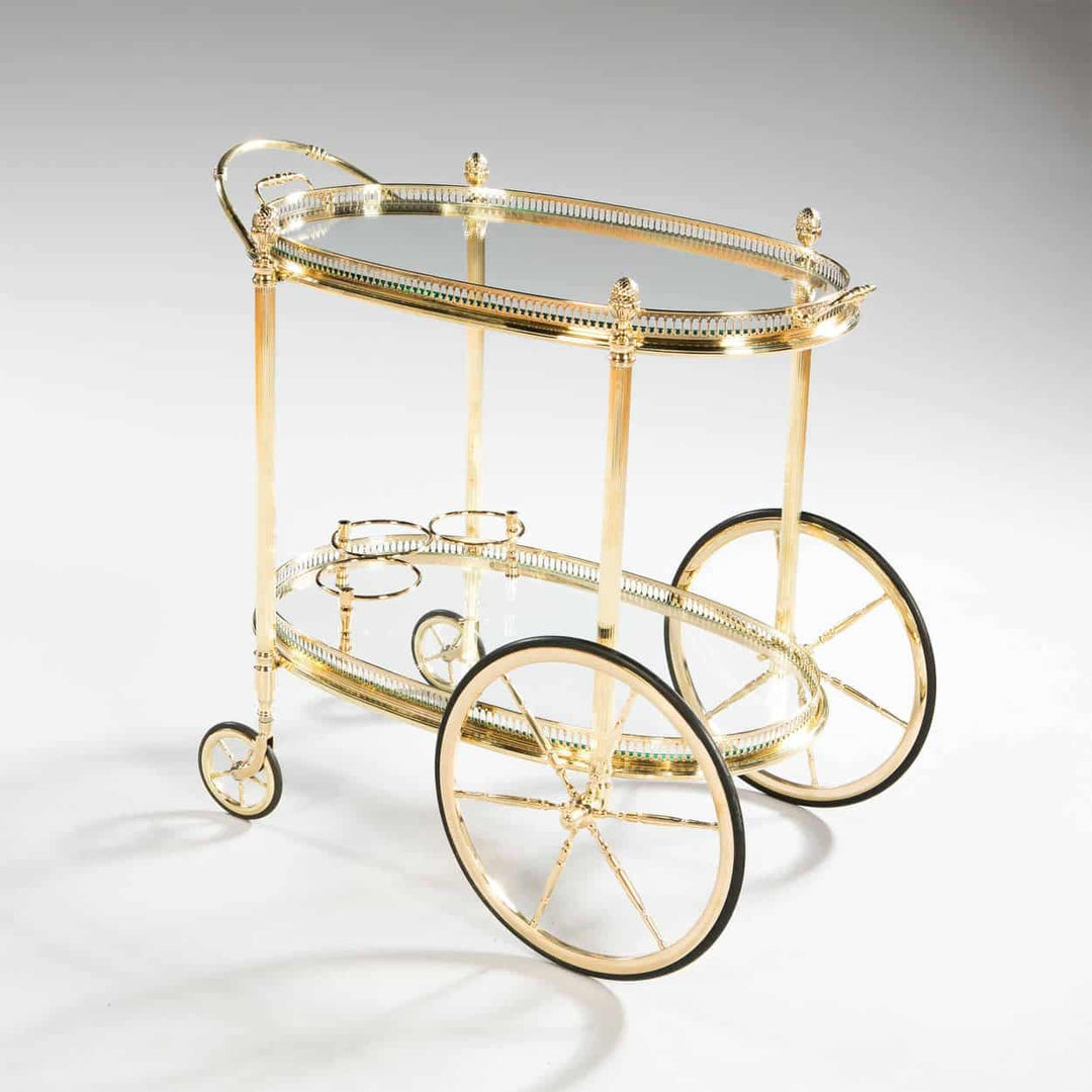 A Mid Century Maison Jansen Bar Cart Drinks Trolley