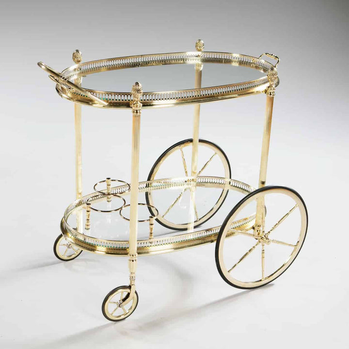 A Mid Century Maison Jansen Bar Cart Drinks Trolley