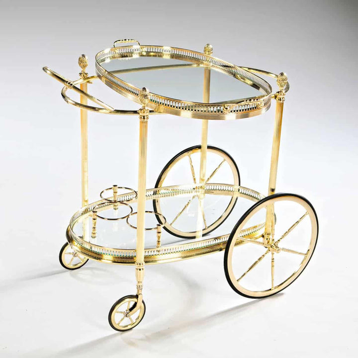 A Mid Century Maison Jansen Bar Cart Drinks Trolley
