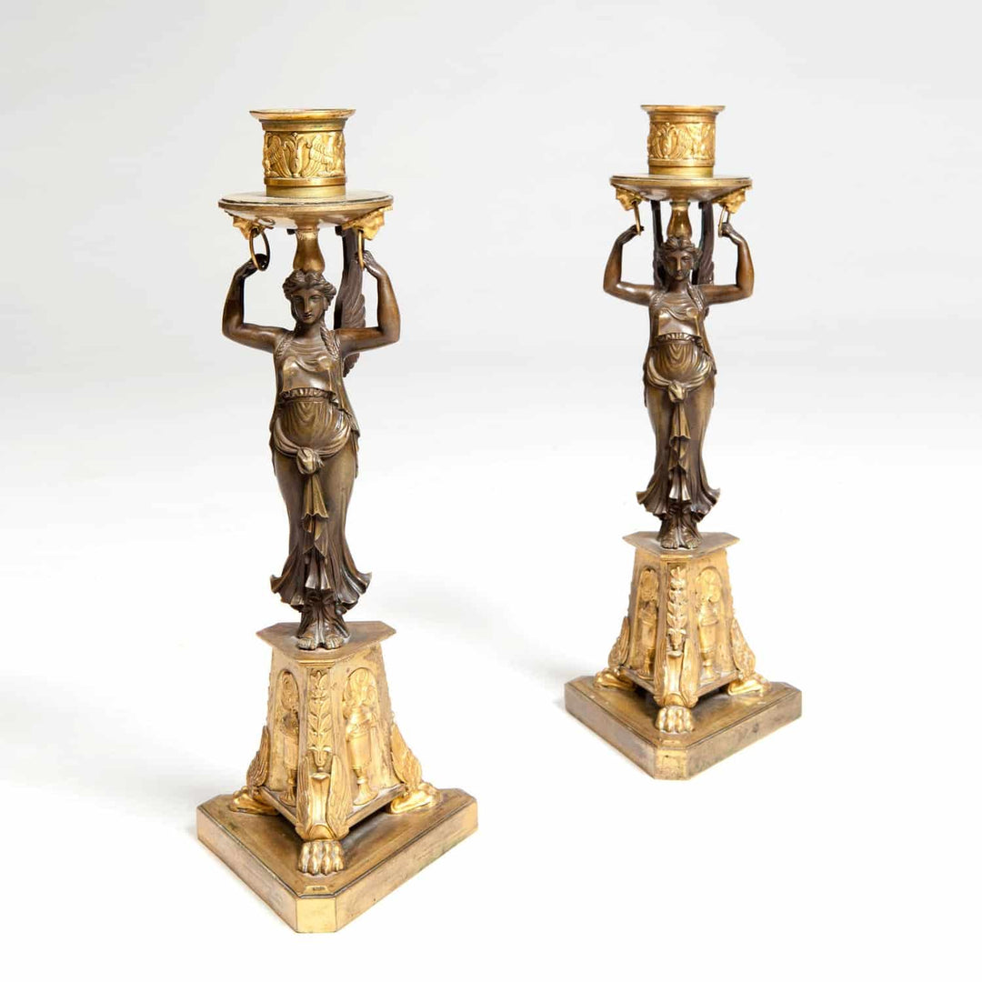 A Fine Pair Of Neo Classical Candlesticks