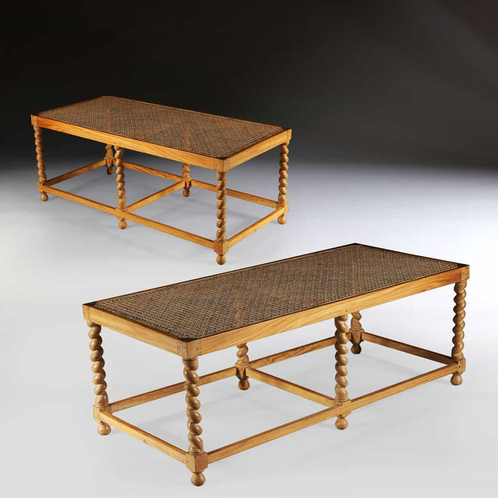 Satinwood Barley Twist Long Bench