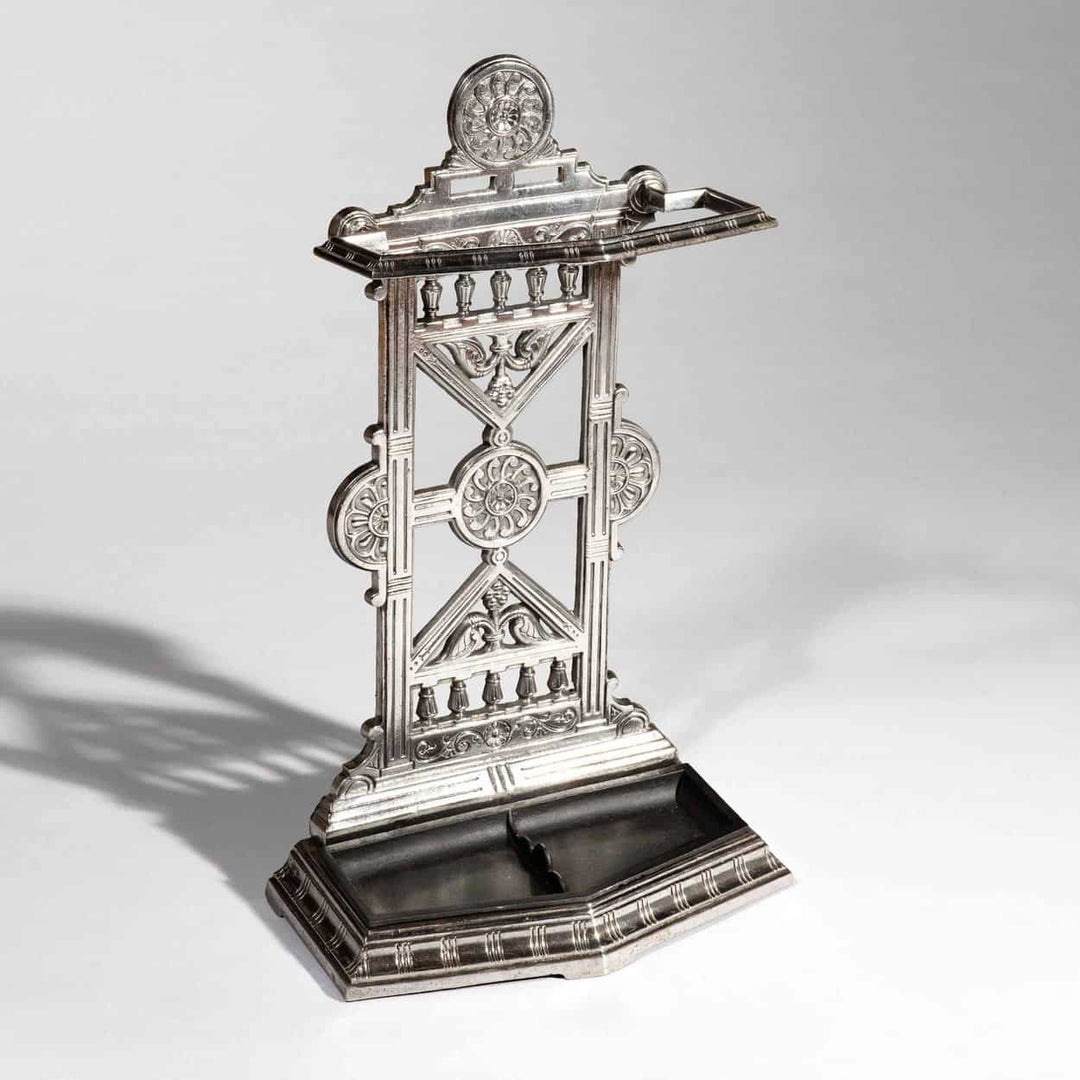 Victorian Polished Cast Iron Hall Umbrella Stand