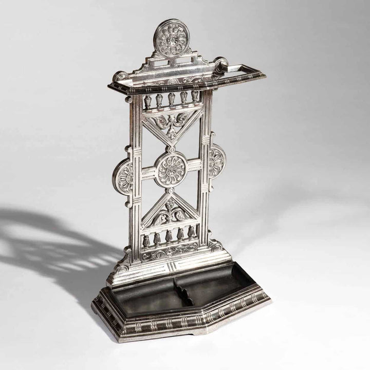 Victorian Polished Cast Iron Hall Umbrella Stand